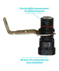 Crankshaft Position Sensor Replacement For Engines 12596851 5S1695 10456042 Durable And Tested Before Shipment Stable Performance Long Lasting One Year Warranty No Hassle Plug And Play Easy Install For Reliable Timing And Smooth Engine Running, black sensor with metal bracket