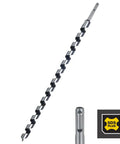 Heavy Duty Sds Plus Auger Drill Bits In A Three Pack At 1-1/8 Inch By 20 Inch Made From Hardened Alloy Steel With Sharp Dual Edges Crafting smooth holes in wood.