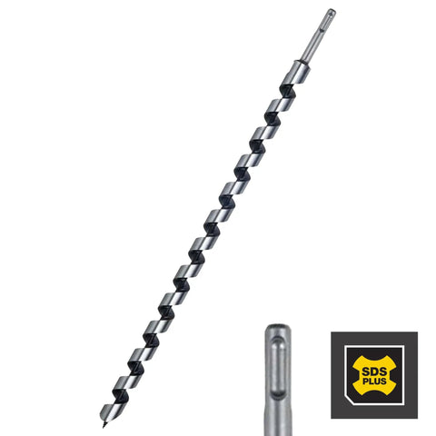 Heavy Duty Sds Plus Auger Drill Bits In A Three Pack At 1-1/8 Inch By 20 Inch Made From Hardened Alloy Steel With Sharp Dual Edges Crafting smooth holes in wood.