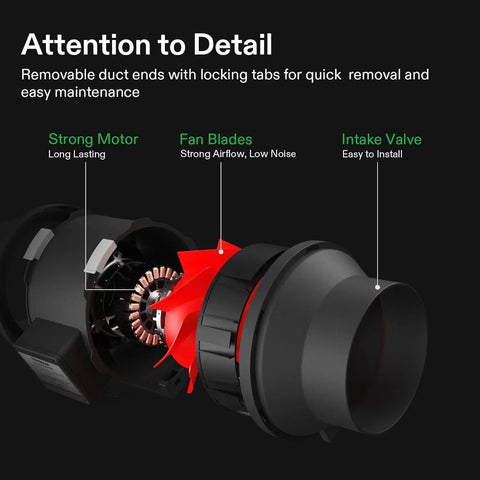 4 Inch Inline Grow Tent Ventilation Kit Pro Grade With Speed Controller Carbon Filter And 8 Ft Ducting For All In One Air Cooling And Filtration For Hydroponics In Indoor Gardens