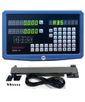 Two Axis Readout Display for Milling Machines and Lathes with Glass Metrology Scale, Pro Grade 0.5μm to 10μm Resolution