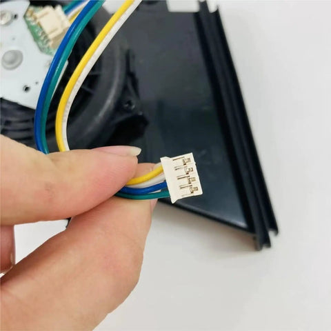 Heavy Duty Replacement Fan Motor For Robot Vacuum Roidmi Eve Plus wiring connector with four colored wires for easy installation.