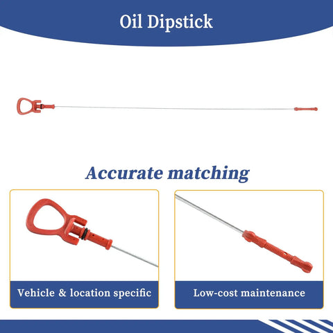 Oil Dipstick For Mercedes-Benz C250 2012 2013 2014 2015 Replacement Part 2710108001 close-up and full view