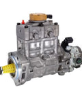 OEM Compatible Slick Replacement Fuel Injection Pump For Caterpillar Cat Engine C6.4 Drop In Fix Part 326-4635 close-up view of silver pump
