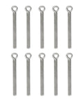 Heavy Duty Stainless Steel M5 x 50mm Shoulder Swing Lifting Eye Bolt Set, 304 Grade Rigging Eye Bolts For Marine Construction And DIY, 10 Piece