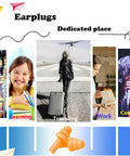 Silicone Sleep Ear Plugs With Killer Noise Reduction NRR 29 dB for party, learning, traveling, work, and concert use image.