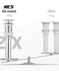 Pop Up Drain Without Overflow For Vessel Sinks, 2 Pack Polished Chrome Stopper, All Metal Rustproof Brass And 304 Stainless Steel, scale comparison with other models