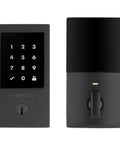 High End Oil Rubbed Bronze Touchscreen Deadbolt With Zwave Smart Home Link And Keyless Entry Crafted From Solid Brass for exterior doors.