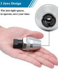 Holding Heavy Duty Damaged Bolt And Stud Extractor Tool for One Quarter To One Half Inch Studs Three Eighths Inch Drive