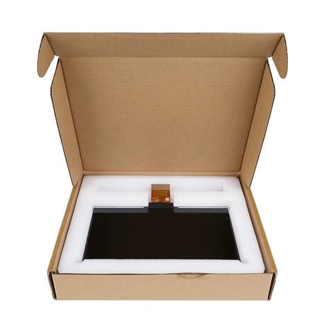 Premium Replacement 8K LCD Screen For Resin Printers Badass Swap Upgrade in protective packaging showing 10.3 inch display.