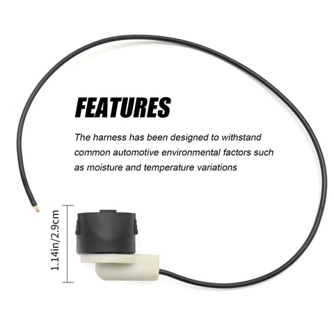 Universal Brake Proportioning Valve Pigtail Cable Wiring Harness Compatible With Pv2 Pv4, showing sealed connector and wiring.