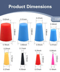 Grab This Awesome 110 Piece Silicone Plug Kit With Eight Diverse Sizes And Super Cool Colors For Painting, Powder Coating, And High Heat Protection That Truly Slaps. 110PCS dimensions chart