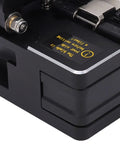 Close view of Optical Fiber Cleaver With 16 Cutting End Faces In Plastic Housing, Pro Grade Fiber Cutter Tool, black housing
