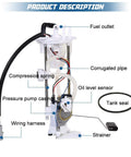Fuel Pump Module Assembly For 2001 2002 2003 Ford Ranger 4.0L V6 And Mazda B2300 B3000 B4000 4.0L with components labeled