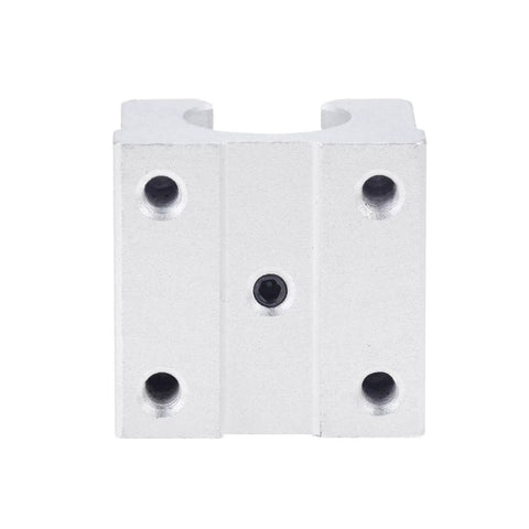Front view of 4 Pack SBR12UU Linear Ball Bearing Blocks For SBR Linear Rail Guide Aluminum CNC Parts 12mm Bore High Precision Sliding Blocks