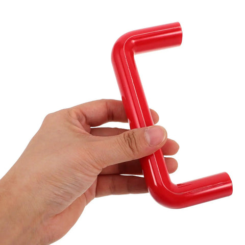 U Shaped Red Bakelite Machine Pull Handle With 120mm Hole Centers For Oven Doors And Control Cabinets Heavy Duty Industrial Grip Built Dead Solid For All Day Workshop Grind
