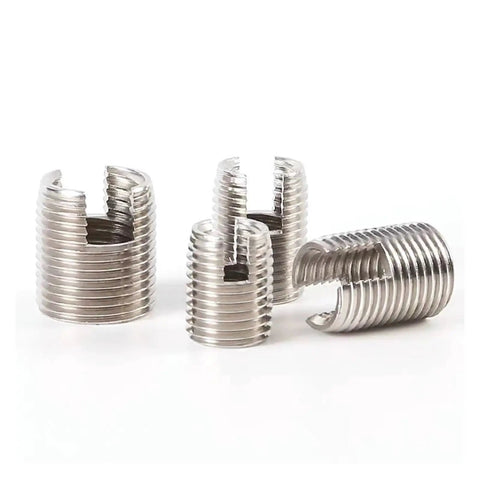 Heavy Duty Self Tapping Thread Inserts Made From Stainless Steel With Zinc Plating Coating For M2 To M16 Sizes in a 20 Piece Pack