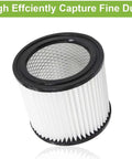 Replacement Filter Cartridge For 90398 And 9039800 Series Wet Dry Vacuums Type AA Small Cartridge Filter, cylindrical shape