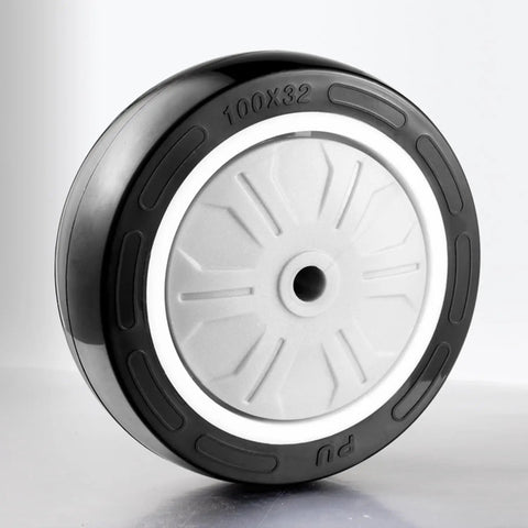 Rugged PU Swivel Casters With Brakes For Furniture Workbenches And Carts Industrial Plate Wheels With 360 Degree Swivel