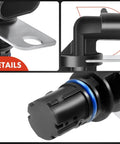 2-Pack Engine Camshaft And Crankshaft Position Sensor Set For GM Vehicles Fits Cadillac CTS 2004-2005 Escalade 2002-2006 Avalanche 2002-2006 Camaro 1999-2002 Corvette Silverado Express 1999-2007 Replaces OE, black plastic sensors