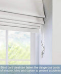 Rugged Zinc Alloy Cord Cleats For Blinds And Roman Shades Non Plastic Baby Safe Rope Holders With Screws Easy Install Winder installed on wall