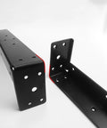 Heavy Duty Metal Shelf Brackets For Wall Mounting, Thick Iron And Cold Rolled Steel L Brackets With 90 Degree Design