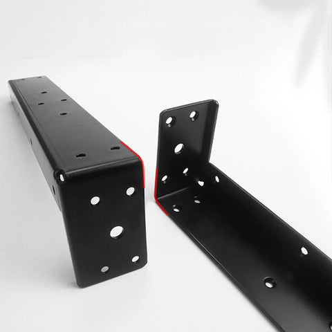 Heavy Duty Metal Shelf Brackets For Wall Mounting, Thick Iron And Cold Rolled Steel L Brackets With 90 Degree Design