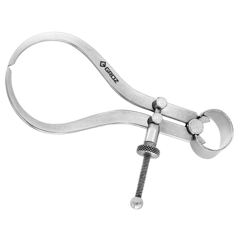 4 Inch Outside Bow Spring Caliper With Roller Pivot And Solid Adjusting Nut The Go To Steel OD Measuring Tool For Shafts Dowels Pipes Up To 100mm Matte Finish