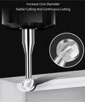 Professional Tungsten Carbide Ball Nose End Mill for Metal Machining with rounded tip cutting into metal surface.