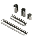 Close-up of Heavy Duty Stainless Steel Spring Dowel Roll Pins M4 to M8 Assortment Pack of 1467 for home garage use