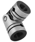 Steel shaft connector, 12mm universal joint, close-up view.
