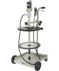 Air Operated Grease Pump Kit For 120-Lb Drums, 50 To 1 Ratio, On The Go Portable System With Drum Cover Keeps Grease Clean