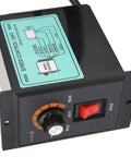 High Precision PWM Variable Frequency Motor Speed Controller 220V AC 50 60Hz Quick Response 400W front view with knob and switch