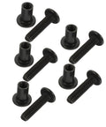 Badass Stainless Steel Chicago Binding Screws M6 X 25 Millimeter With Secure Cap Nuts assorted fasteners for scrapbooks and crafts.