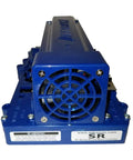 SR48500 DC Motor Controller 12 To 48 Volt 500 Amp Peak with fan in blue ABS enclosure for electric golf carts.