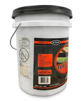 Farm Pride Acrylic Exterior Paint For Fences And Barns, 5 Gallon, waterproof paint bucket with label.