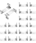 T5 Clip Bracket Hangers For LED Tubes Easy Install Light Fixture Clamps For T5 LEDs Aluminum Channel Mount Set of 18