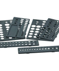 Six Piece Socket Drawer Organizer Set That Fits One Quarter Inch Drive Sockets In Metric And SAE Sizes, organized trays displayed