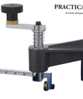 Adjustable Glass Circle Cutter Tool Kit For Glass And Mirror Manual Circle Cutting Tool With Sharp Cutter Head Pro Grade For Stained Glass Easy Grip Precise Circle Cutting Durable Replacement Blades, close-up of scale and cutter head