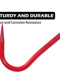 Two Pack 11 Inch Hay Hook Replacements For 47010500 And S47010500 heavy duty cold rolled steel tool showing sharp red hook