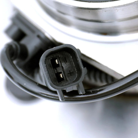 Close-up of electrical connector on Front Wheel Hub Bearing And Assembly For 2006 2008 Ram 1500 Crew Cab With 5 Lug 4 Wheel ABS