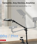 22 Inch Magic Arm Clamp Overhead Phone Mount Stand For Desk Camera And Light Flexible Articulating Boom Arm For POV Shots