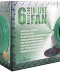 Packaging of 6 Inch Inline Duct Fan 400 CFM Quiet Operation Durable Ceramic Coated Metal Housing UL Recognized Component