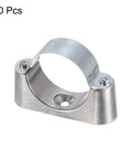 Pipe clamp bracket for 50mm OD pipe, metal zinc-coated, wall or ceiling mounting, 10 pcs