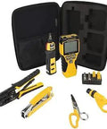 All-In-One Cable Installation Tool Kit With Pro-Grade Scout Pro 3 Cable Tester For Coax Data And Telephone Lines, Crimpers Snips