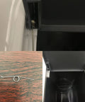 Five silver stainless-steel 0.7mm 3-coil torsion springs for garbage can lids; spare springs shown beside the lid.