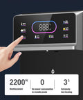 Wall Mounted Instant Hot Water Dispenser With Rapid 2000W Heating Six Temperature Settings display panel and controls