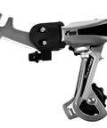 6/7 Speed Derailleur Hanger Mount for Mountain Tricycle Commuter and Cruiser Bikes, silver aluminum, easy install.