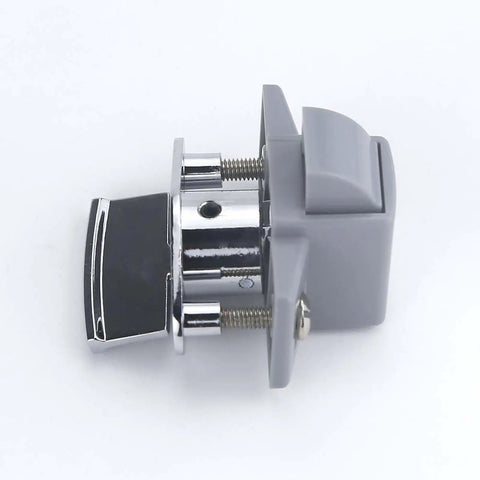 Side view of Push Button Drawer Latch Lock Easy Install Cabinet And Drawer Accessory Compact 4x6x4 Cm Ideal For RVs Motorhomes Boats
