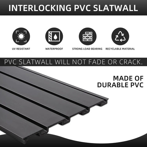 Heavy Duty Slat Wall Panels For Garage Tool Organization And Wall Mount Storage Systems With Slotted Racks Eight By Four Feet PVC Boards To Sort Your Gear And Keep The Shop Crisp
